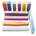 Nail Files and Buffers  24 Pieces Manicure Tools Kit  Rectangular Nail Buffer Block and 100/180 & 80/100 Grit Nail File  7 Way Nail File & Nail Polishing Buffer for Nail Care