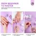 Saviland Acrylic Nail Kit for Beginners - 3 Colors Powder & Liquid Set with Nail Brush & Tools - DIY Nail Extension & Manicure Gift - 02 with Practice Fingers - Buy Online on SooperMarket.com