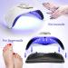 280W UV LED Nail Lamp for Fast Gel Nail Curing | 4 Timers, 66 Beads | Home and Salon Nail Polish Dryer - Buy Online on SooperMarket.com