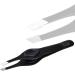 Professional Bevelled Gripping Eyebrow Tweezers - Hair Beauty Tweezers in Black | International Shipping - Buy Online on SooperMarket.com