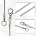 Forise 1.2mm Silver Plated Snake Necklace Chains - 24 Pcs, 18 Inch for Jewelry Making - Buy Online on SooperMarket.com
