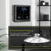 Bathroom Accessory Temperature and Humidity Limit Alarm Function Digital Clock Waterproof Silicone Hole Plug for Bathroom (Black Pisa Leaning Tower Type) - Buy Online on SooperMarket.com