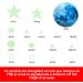 Glow in the Dark Stars and Moon Wall Decals - Kids Ceiling Stars for Nursery, Bedroom, Living Room - Buy Online on SooperMarket.com