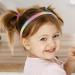 WLLHYF Glitter Headband 4pcs Plastic Sparkly Cute Non Slip Chunky Hairbands Thick Bling Confetti Rainbow Hair Bands with Teeth Little Girls Colorful Hair Accessories solid color stars - Buy Online on SooperMarket.com