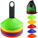 Faxco 50 Pcs Soccer Cones with Holder - Field Cone Markers for Football Training - Outdoor Sports Games Supplies (5 Colors) - Buy Online on SooperMarket.com