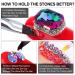 Nail Art 8ml Rhinestone Glue Gel Adhesive Set for Gem Stones - LED Lamp Cure Needed | Includes LED Glue Brush Tools, Pickup Pencil, and Tweezer | UV Rhinestones Glue Kit - Buy Online on SooperMarket.com