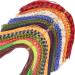 XFISHMAN Fly-Tying-Materials-Rubber-Legs-Silicone-Rubber-Skirt 12-24 Colors Fly Tying Supplies 12 Colors kit