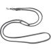 Adjustable Fat Leather Dog Leash for Small & Large Dogs - 2m Grey | Double Leash | Durable & Comfortable - Buy Online on SooperMarket.com
