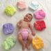 ALVABABY Newborn Cloth Diapers 6pcs with 12 Insert - 6SVB03 Pure Color 03 - For Less Than 12 Pounds - Snaps Closure - Pack of 1 - Buy Online on SooperMarket.com
