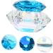 POPETPOP 1pc Nail Art Crystal Cup Containers with Lids Diy Powder Holder Jewelry Holder Nail Powder Container Nail Art Liquid Cup Clear Glass Crystal Cup Crystal Art Glass Acrylic Self Made 7.5x6cm Blue - Buy Online on SooperMarket.com