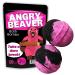 Angry Beaver Bath Bombs - Funny Pink Beaver Design - XL Bath Fizzers for Women - Giant  pink and black  Handcrafted  2 pk