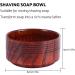 Natural Wooden Shaving Soap Bowl Cup for Men - Handcrafted Shaver Cleansing Tool - Buy Online on SooperMarket.com