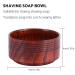 Natural Shaving Soap Cream in Wooden Bowl - Premium Men's Shaving Tool for Razor & Cleansing Foam - Buy Online on SooperMarket.com