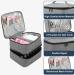 Movstriker Nail Polish Organiser Bag Double Layer Nail Varnish Storage Holds 30 Bottles and A Nail Lamp Traveling Nail Polish Storage Case Portable Nail Lipstick Beauty Tools Box(Grey) - Buy Online on SooperMarket.com