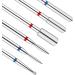 Sibba 6 PCS Diamond Russian Manicure Drill Bits Set for Nail, Wood, Glass, Plastic, Ceramic - Professional Cuticle Drill Bit Set for Manicure - Buy Online on SooperMarket.com