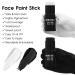 BOBISUKA Black White Face Paint Stick & Setting Powder Set for Sports Cosplay & Halloween Makeup - Eye Black Sticks & Body Paints - Buy Online on SooperMarket.com
