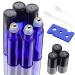 Roll on Glass Bottles for Essential Oil Pack of 6 Blue Roll On Oil Bottle Empty 10 ml Rollon Bottles for Oils with Stainless Steel Roller Ball Essential Oils Roll On for Essential Oils Lotions