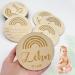 14-Piece Baby Milestone Milk Cards Wooden Photo Props for First Year Growth & Baby Shower Gifts - Buy Online on SooperMarket.com