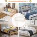 Costzon Double Sided Bed Rail Guard  2 Pack  Extra Long Swing Down Safety Guard w/ Straps  Folding Baby Bedrail for Kids Twin Double Full Queen King Mattress  Beige 59 Inch Beige 59 inch (Pack of 2) - Buy Online on SooperMarket.com