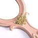 Vintage Handheld Makeup Mirror with Crafted Rose Design - Pink Princess Beauty Vanity Mirror - Buy Online on SooperMarket.com