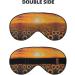 SSIMOO Sunflower Field Sunset Eye Mask - Soft Breathable Sleep Patch for Women | Perfect for Travel & Relaxation - Buy Online on SooperMarket.com