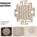 Cabilock 1pc Wooden Wall Hangings Sacred Geometry Home Decor Of Life Wall Art Geometric Wall during As Shown1 - Buy Online on SooperMarket.com