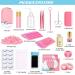 Professional Lash Extension Kit - USB Eyelash Fan Strong Glue 0.07D Curl 8-15mm Sizes - Perfect for Beginners | Pink B - Buy Online on SooperMarket.com