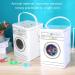 Powder Detergent Container Powdered Laundry Detergent Container with Lid Large Capacity Laundry Detergent Container Washing Machine Modeling with Perspective Window for Storage - Buy Online on SooperMarket.com