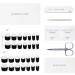 DANNI & TONI Monochrome Gel Nail Wraps - 28 Salon-Quality Stickers for French Manicure - Self-Adhesive & Semi Cured - Buy Online on SooperMarket.com