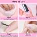 Nail Soaking Bowl Set with Cuticle Remover and Stainless Steel Peeler - 2PC Gel Polish Remover Kit for Manicure and Nail Art - Buy Online on SooperMarket.com