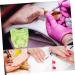 HAPINARY Nail Art Liquid Holder with cover tool manicure glass nail dish cup bracket nail art dish plate cup thicken nail dish with lid glass nail art cup Nail supplies Nail Manicure Tools 7x5.6cm Green - Buy Online on SooperMarket.com