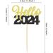 30 Pcs Glitter Happy New Year Cupcake Toppers 2024 Gold Black Cupcake topper Cheers to 2024 Cake Picks for New Years Eve Party Decoration (Hello) - Buy Online on SooperMarket.com