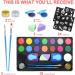 Face Paint Kit for Kids Large Water Based Paints 16 Large Water Based Paints 24 Stencils 2 Glitters Halloween Makeup Kit Face Paint Palette Face Paints Safe for Sensitive Skin (16 color) - Buy Online on SooperMarket.com