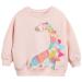 DHASIUE Baby Girls Unicorn Sweatshirt Jumper T-Shirt Cute Long Sleeved Tops Casual Cotton Tee Shirts Kids Toddler Clothes Age 1 2 3 4 5 6 7 Years 2-3 Years 01# Dinosaur/Pink