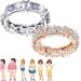 Moissanite Magnetology Lymphvity Ring Magnetic Zircon Shaping Cross Full Moissanite Diamond Ring Magnetic Zircon Rings for Weight Loss (Rose Gold+Purple 7) Rose Gold+purple 7