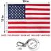 Yafeco U.S. 50 Star Sewn Boat Flag Set | Ensign Yacht Boat Ensign with Sewn Stripes | 12x18 inch - Buy Online on SooperMarket.com