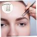 HAPINARY 4 Sheets Waterproof Eyebrow Stickers Brow False Eyebrows Cosmetics Eyebrow Transfer Stickers Artificial Eyebrow Eyebrow Tool Makeup Brow Sticker 21x14.8cm Black - Buy Online on SooperMarket.com