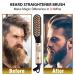 Beard Straightener for Men - Heated Ionic Comb & Styling Brush | Gold Color Gift for Him - Buy Online on SooperMarket.com