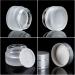 20ml Glass Cream Jar - Empty Cosmetic Container with Screw Cap for Creams Lotions & Travel - Set of 9 Silver - Buy Online on SooperMarket.com