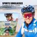 Aeike Polarized Sunglasses - Men's & Women's Bike Glasses with TR90 Frame & 3 Echo Liners - Perfect for Cycling Running & Outdoor Activities - Buy Online on SooperMarket.com