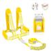 Toddler Leash for Walking, Toddler Safety Harnesses Leashes, Safety Harness with Lock for Kids, Anti Lost Wrist Link Safety Wrist Link for Toddlers ,Upgrade with Reflective Tape Liner(6.5ft)for Kids Yellow Leash