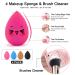 MAANGE 16 Pcs Professional Makeup Brushes Set with Sponges and Cleaner - Champagne Gold - Buy Online on SooperMarket.com
