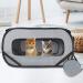 Puppy Playpen & Poop-Up Cat Tent - Pet Playpen for Dogs or Downtown Pet Supply - Foldable Cat Crate - with Straps for Cat Car Seat Standard