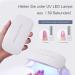 Danni & Toni Half-Hardened Gel Nail Films - Happy-Go-Lucky | Spring French Nail Stickers White Pink Nail Wraps - 28 Stickers for Perfect Nails - Buy Online on SooperMarket.com