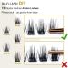 72 Count D Curl Individual Cluster Lashes | Natural Soft Fluffy DIY Lash Extensions - B&Q Lash Clusters | D-10mm B 36 - Buy Online on SooperMarket.com