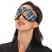 Haskirky Light Blocking Eye Mask for Men and Women - Breathable & Adjustable for Travel, Yoga, Meditation - Deep Sleep Mask - Navy Plaid - Buy Online on SooperMarket.com