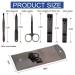 Manicure Pedicure Kit - 5 Piece Nail Clippers Set for Fingernails & Toenails - Best Care Tools for Men & Women with Travel Case (Gray/Black) - Buy Online on SooperMarket.com