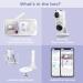 Hubble Connected Dual Camera Baby Monitor with AI Motion Tracking and Night Vision - 5 Screen, Remote Pan Tilt Zoom, Room Temperature Sensor - Buy Online on SooperMarket.com