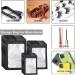 300 Pack Resealable Mylar Bags - Food Storage Smell Proof Bags with Front Window - Variety Sizes Pack for Snacks, Cookies, Jewelry - Black (3x4.7, 4x6, 4.7x7.9) - Buy Online on SooperMarket.com