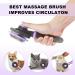 FYY Self Cleaning Dog and Cat Brush for Shedding - Pet Slicker Brush for Long or Short Haired Dogs and Cats - Grooming Supplies in Purple - Buy Online on SooperMarket.com